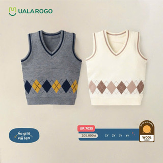 Áo gile vải len ualarogo 1-4y