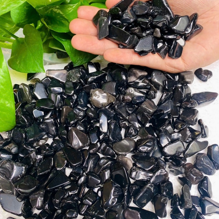 Set Đá Thạch Anh cho (MỆNH THỦY) - Đá Lapis xanh biển, Đá Thạch Anh Trắng tự nhiên, Đá Onyx Đen vụn