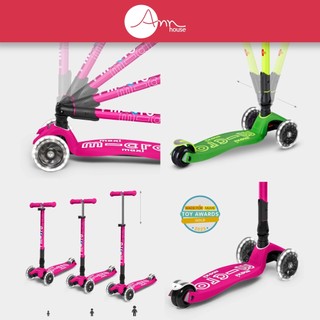 [Thuỵ Sĩ] Xe scooter Micro Maxi Foldable LED - Gập gọn và bánh xe LED - Bảo hành 2 năm