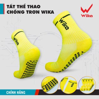 Tất Chống Trơn Wika Chính Hãng,Chất Liệu Cotton Chống Bai Giãn Độ Bền Cao, Phù Hợp mọi môn thể thao