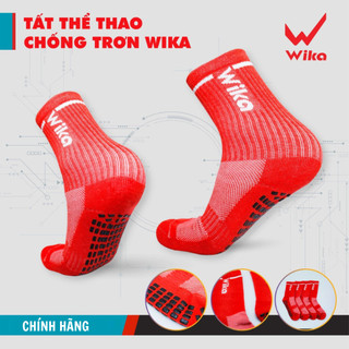 Tất Chống Trơn Wika Chính Hãng,Chất Liệu Cotton Chống Bai Giãn Độ Bền Cao, Phù Hợp mọi môn thể thao