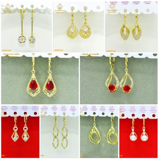 [BÁN CHẠY] Bông Tai Nữ Titan, Khuyên Tai Dáng Dài Đính Đá Xi Mạ Vàng 24k Cao Cấp - Trang Sức Hava