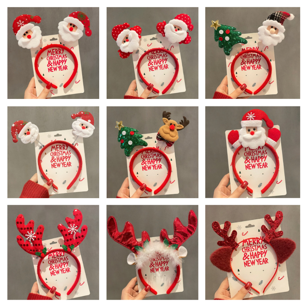 Cài Tóc Băng Đô Noen Noel Hình Sừng Hươu Bờm Tóc Cài Tóc Dễ Thương Quà Tặng Giánh Sinh Cho Bé Gái - PUPU HOUSE