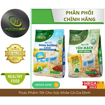 COMBO 2 GÓI - Ngũ Cốc Xuân An 400g ( 1 Gói Dinh Dưỡng Canxi & 1 Gói Ngũ Cốc Yến Mạch)