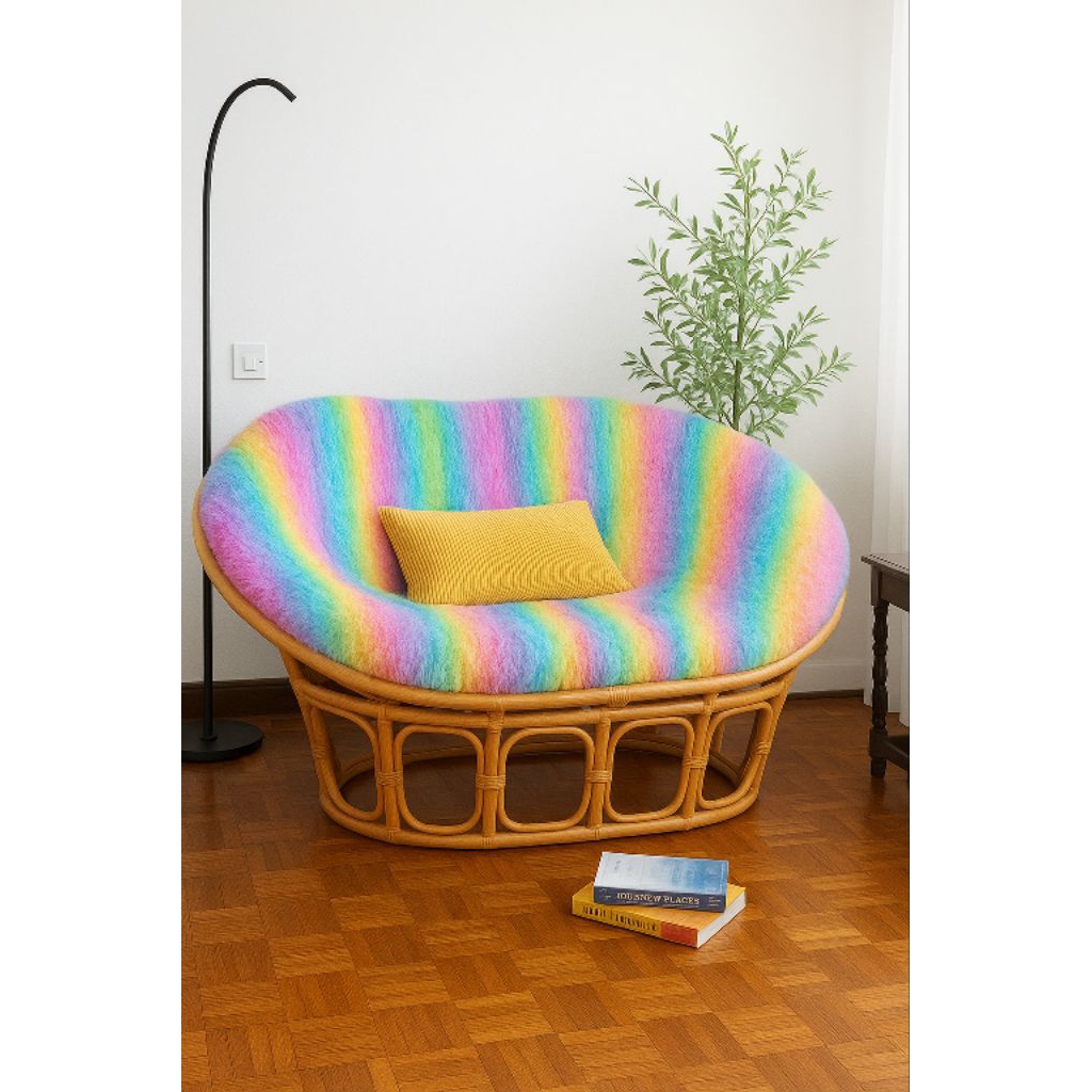 vỏ bọc đệm papasan đôi