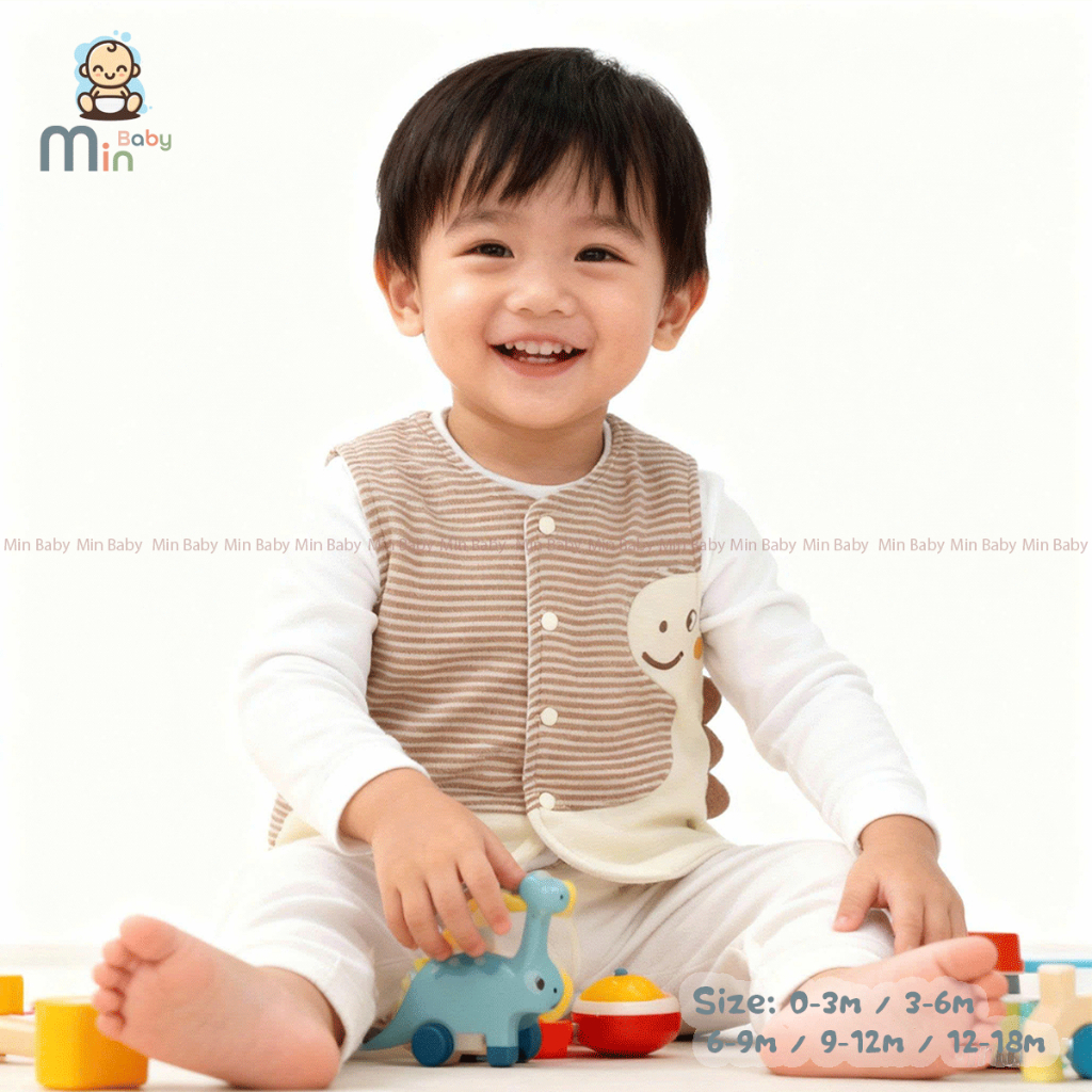 Gile Nỉ Bông 2 Lớp Bé Trai Mềm Nhẹ Siêu Ấm Áp - Hàng Chính Hãng AMI0465