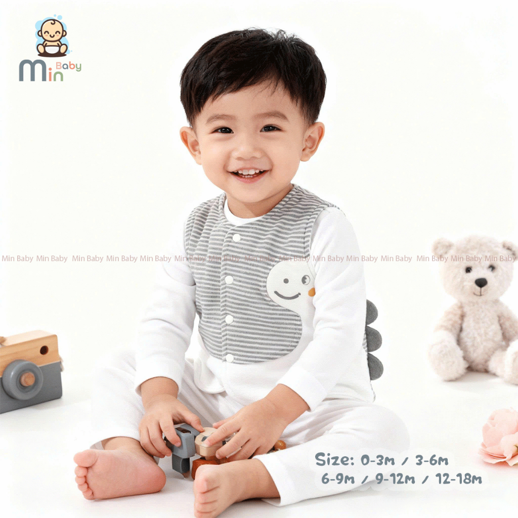 Gile Nỉ Bông 2 Lớp Bé Trai Mềm Nhẹ Siêu Ấm Áp - Hàng Chính Hãng AMI0465