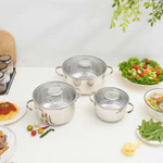 Bộ 3 nồi kakpen inox 304 5 đáy cao cấp bảo hành chính hãng 5 năm size 16cm 20cm 24cm công nghệ đức — ảnh 3