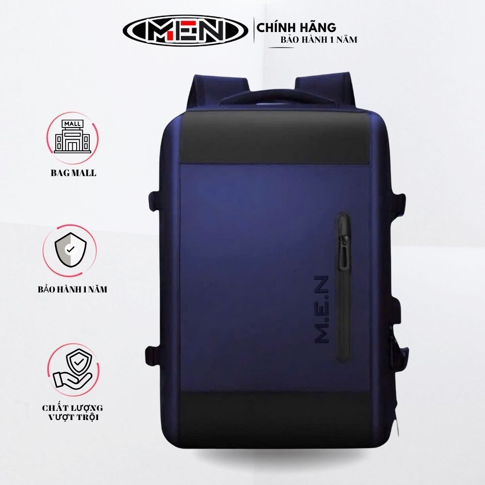 [Mua 1 tặng 1] Ba lô unisex chống sốc laptop 17inch M.E.N có sạt USB oles Full đen {HÌNH THẬT}