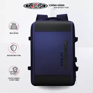 Ba lô unisex chống sốc laptop 17inch M.E.N có sạt USB oles Full đen {HÌNH THẬT}