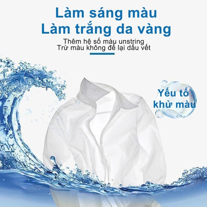 Bột Tẩy Trắng Quần Áo Thần Thánh 550gr - Làm sạch vải ố vàng, vết bẩn khó giặt - An toàn, không phai màu