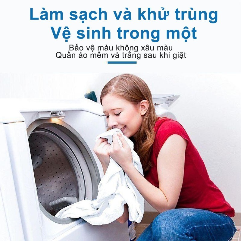Bột Tẩy Trắng Quần Áo Thần Thánh 550gr - Làm sạch vải ố vàng, vết bẩn khó giặt - An toàn, không phai màu