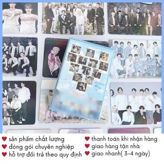 Lomo Card Fandmade Kpop Hộp 50-55 Tấm Lomo Bo Góc Ảnh Hologram Timo QT112