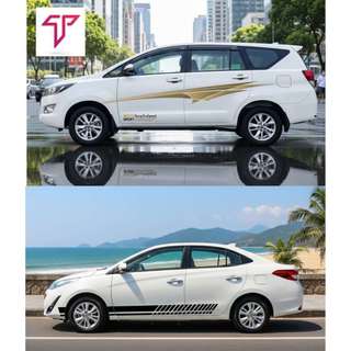 Tem dán sườn xe nhiều mẫu phù hợp trang trí xe, decal ô tô cho cácdòng xe điện winfast, sedan, SUV phù hợp nhiều dòng xe