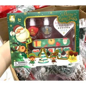 Bộ Trang Điểm Noel Cho Bé Gái – Set Làm Đẹp Giáng Sinh Gồm Sơn Móng Tay, Giũa, Dán Trang Trí Móng Hình Noel Dễ Thương