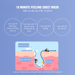 Mặt Nạ Sủi Bọt Oxy The iLLON 10 Minute Mask (Hộp 5 Miếng) – Làm Sáng, Giảm Dầu& Thu Nhỏ Lỗ Chân Lông
