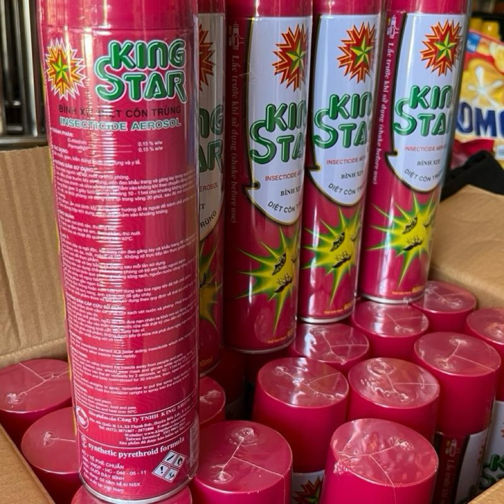 Bình xịt muỗi, kiến , gián King star không mùi, hiệu quả nhanh