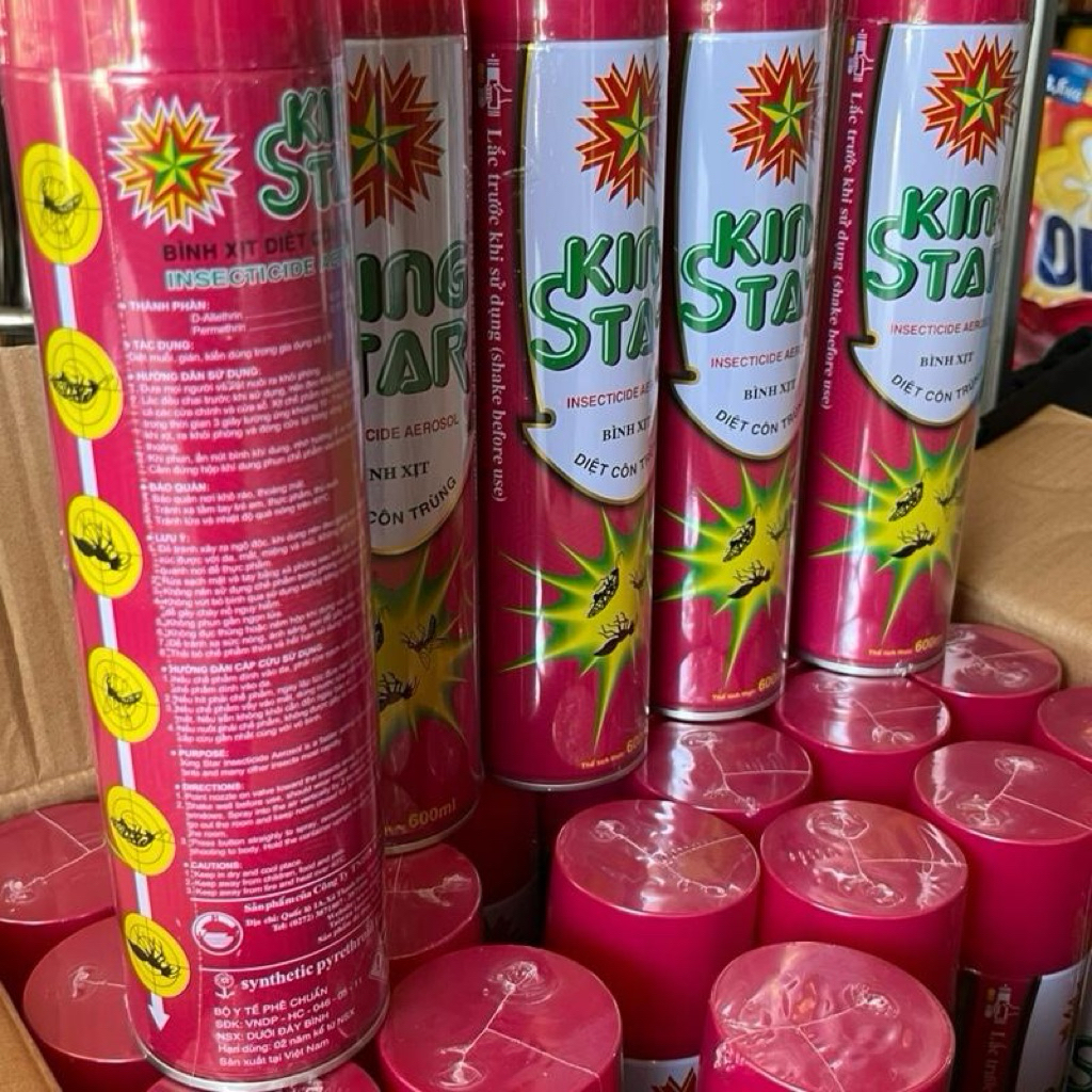 Bình xịt muỗi, kiến , gián King star không mùi, hiệu quả nhanh