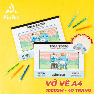 Vở Vẽ 100GSM A4 Học Sinh Tập Tô Màu Cho Bé - Sổ Tô Màu Sổ Vẽ Học Sinh Giấy Dày Mịn Hạn Chế Lem An Toàn