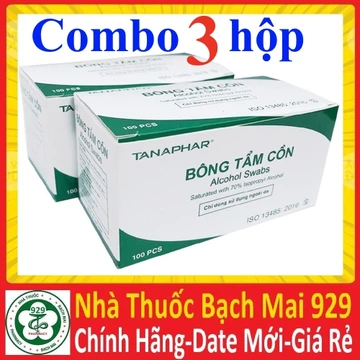 [RẺ VÔ ĐỊCH] gạc tẩm cồn sát khuẩn, bông tẩm cồn y tế tanaphar,cồn khô Alcohol Pads dùng trong y tế làm đẹp, làm móng