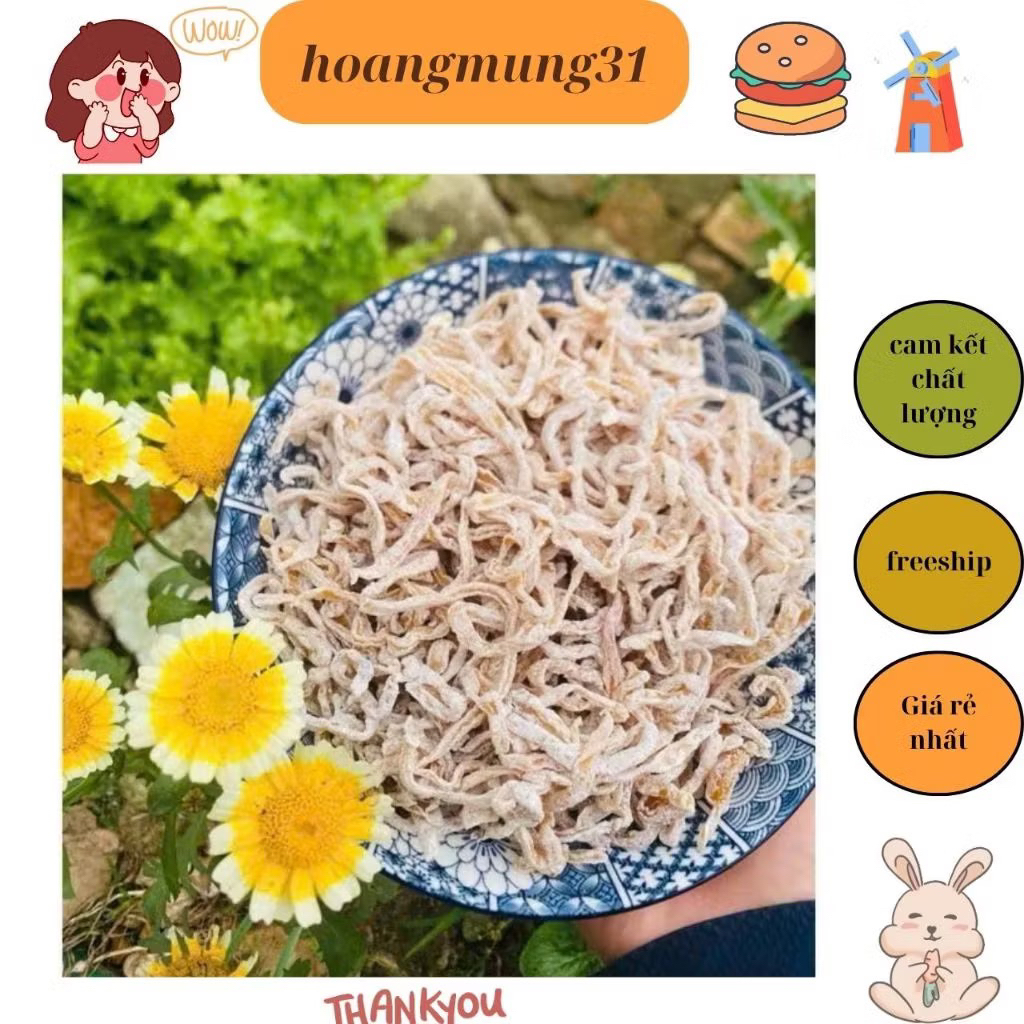 SALE CỰC HÓT 80% 400g Ô mai dây xí muội, đu đủ sợi sấy, ô mai giun ăn vặt tuổi thơ