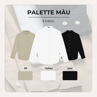 Áo sơ mi nam tay dài POPLIN, BST QUIET STRENGTH, Cao Cấp, Thanh Lịch - POLOMANOR
