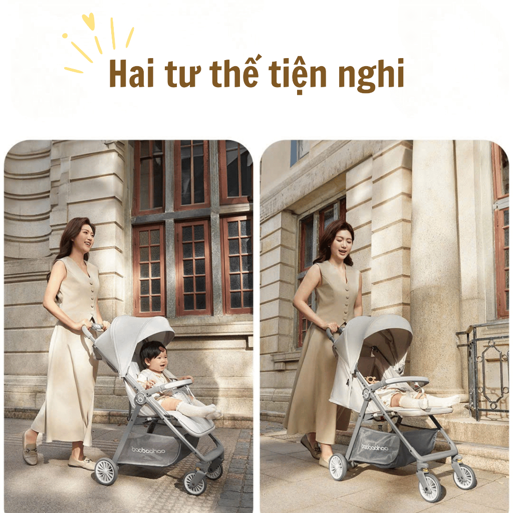 Xe Đẩy Baobaohao 726 Max Nhỏ Gọn, Linh Hoạt, Giảm Xóc Vượt Trội, Bảo Hành Chính Hãng 12 Tháng.
