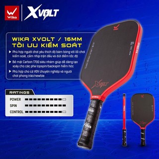 Vợt Pickleball Wika Xvolt , Bản 16mm