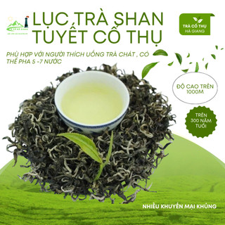 Trà shan tuyết cổ thụ Lục trà 1 tôm 1 lá cao cấp, lục trà 1 tôm 1 lá hộp 200gr