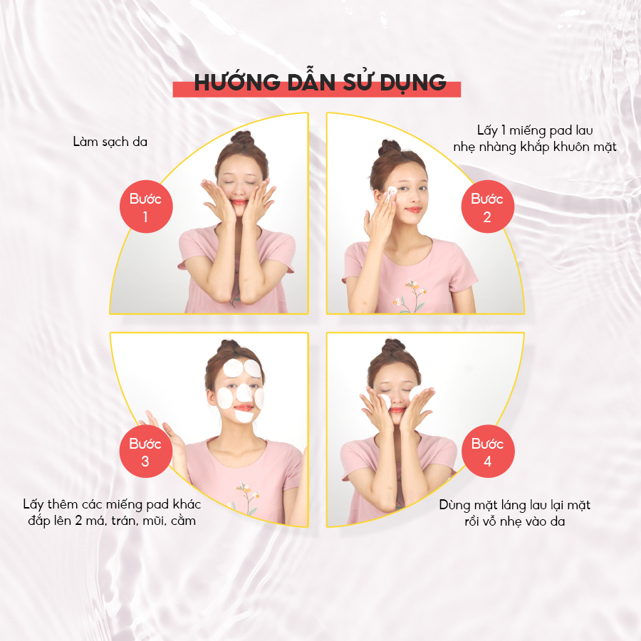 Toner pad Exosome làm sạch da C'New Lab Heartleaf Ac Blemish Clearing Pad (70 miếng/140ml)