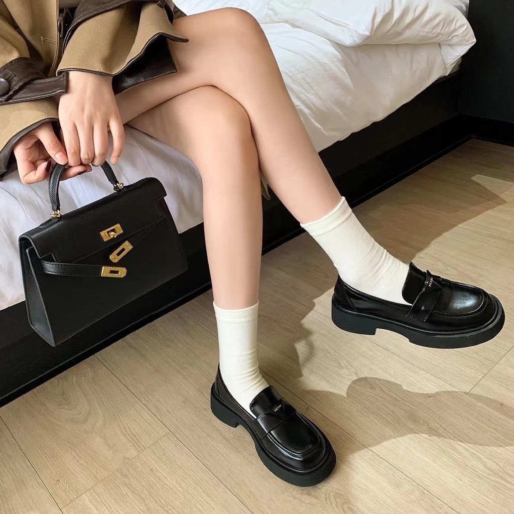 [Peinn]Set 5 Đôi Tất Cổ Cao, Vớ Cổ Cao Nữ Vải Cotton Co Giãn Mềm Mại Hàn Quốc S2