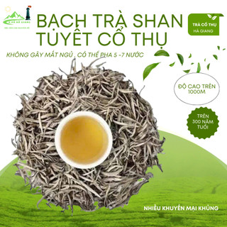 Bạch trà shan tuyết cổ thụ thượng hạng ngọt hậu êm ít đắng chát, thơm dịu bạch trà shan tuyết hộp 200gr