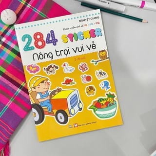Sách - 284 Sticker Nông Trại Vui Vẻ (3 - 6 tuổi) Phát Triển Chỉ Số IQ-EQ-CQ - ndbooks