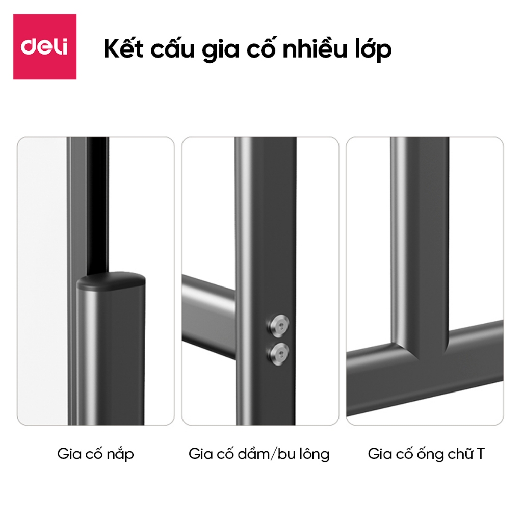 [GIẢM 200K] Bảng Từ Trắng Hai Mặt Deli, Bảng Viết Bút Lông Xóa Được Di Động Đa Năng Sử Dụng Văn Phòng, Trung Tâm