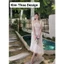 Váy ren 3D pleum thiết kế cao cấp phối tơ cover Amyy sang chảnh - Kim Thoa Design kèm Feedback khách xinh và video