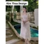 Váy ren 3D pleum thiết kế cao cấp phối tơ cover Amyy sang chảnh - Kim Thoa Design kèm Feedback khách xinh và video
