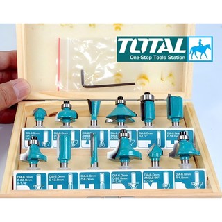 Bộ 12 mũi phay gỗ (6mm) TOTAL TACSR0121