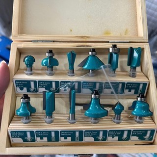 Bộ 12 mũi phay gỗ (6mm) TOTAL TACSR0121