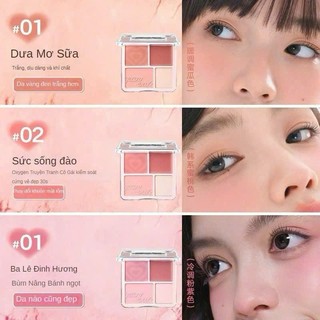 [JUDY 04] Bảng Phấn Má Kèm Highlight 4 Ô Judydoll – Phấn Mịn, Highlight Lấp Lánh (Tặng 1 Mặt Nạ Hoa Quả)