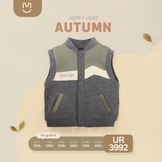 Áo gile nỉ cài giữa hãng Ualarogo cho bé 0-24M