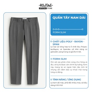 Quần Tây Dài Nam Trơn Form Slim - Routine 10F24PFO044R1