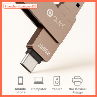 USB OTG ADOL  PM310 32GB/64GB/128GB/256GB – USB 3.2 & Type-C – Thiết Kế Xoay 2IN1