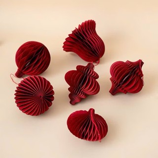 Set 10 Đèn Lồng Tổ Ong Trang Trí Lễ Hội, Tết, Trung Thu, Giáng sinh Đẹp Mắt, Siêu Xinh Hiện Đại