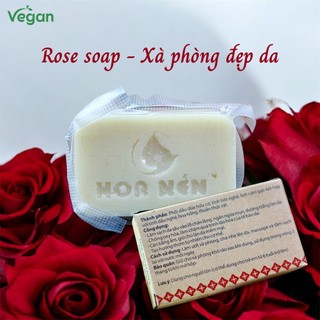 Xà Phòng Làm Đẹp Da Hương Hoa Hồng - Hoa Nén - Rose Soap - Sáng da, mềm mịn, thơm quyến rũ 100gr