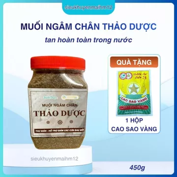 Muối Thảo Dược Ngâm Chân Sinh Dược Ủ 8 Loại Cao Thảo Dược Tự Nhiên, Lưu Thông Khí Huyết Ngủ Ngon Tốt Cho Người Đau Khớp