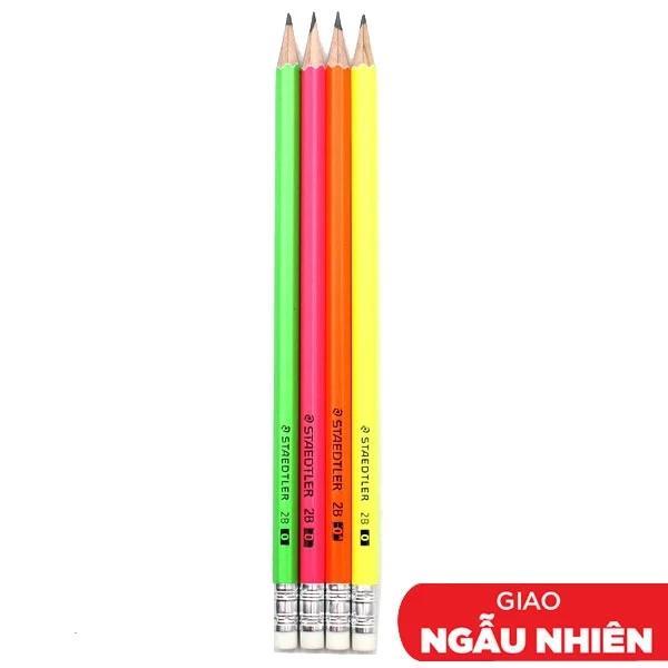 Bộ 4 Bút Chì Gỗ 2B Staedtler 134 - Thân Cam