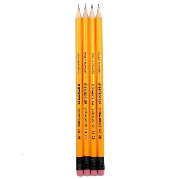 Bộ 4 Bút Chì Gỗ 2B Staedtler 134 - Thân Cam
