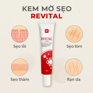 Combo 2 Tuýp Hỗ Trợ Mờ Sẹo Revital 30g - Cải Thiện Sẹo Rỗ, Sẹo Lồi, Thâm Mụn, Rạn Da