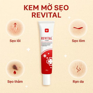 Combo 2 tuýp kem dưỡng mờ sẹo Revital 30g - Hỗ trợ giảm thâm, chăm sóc da sẹo
