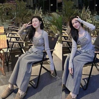Quần  Xuông Cạp Liền ELEGANTE Chất Liệu Dạ Ép Cực Sịn Sò, Siêu Tôn Dáng, Che Khuyết Điểm 688980